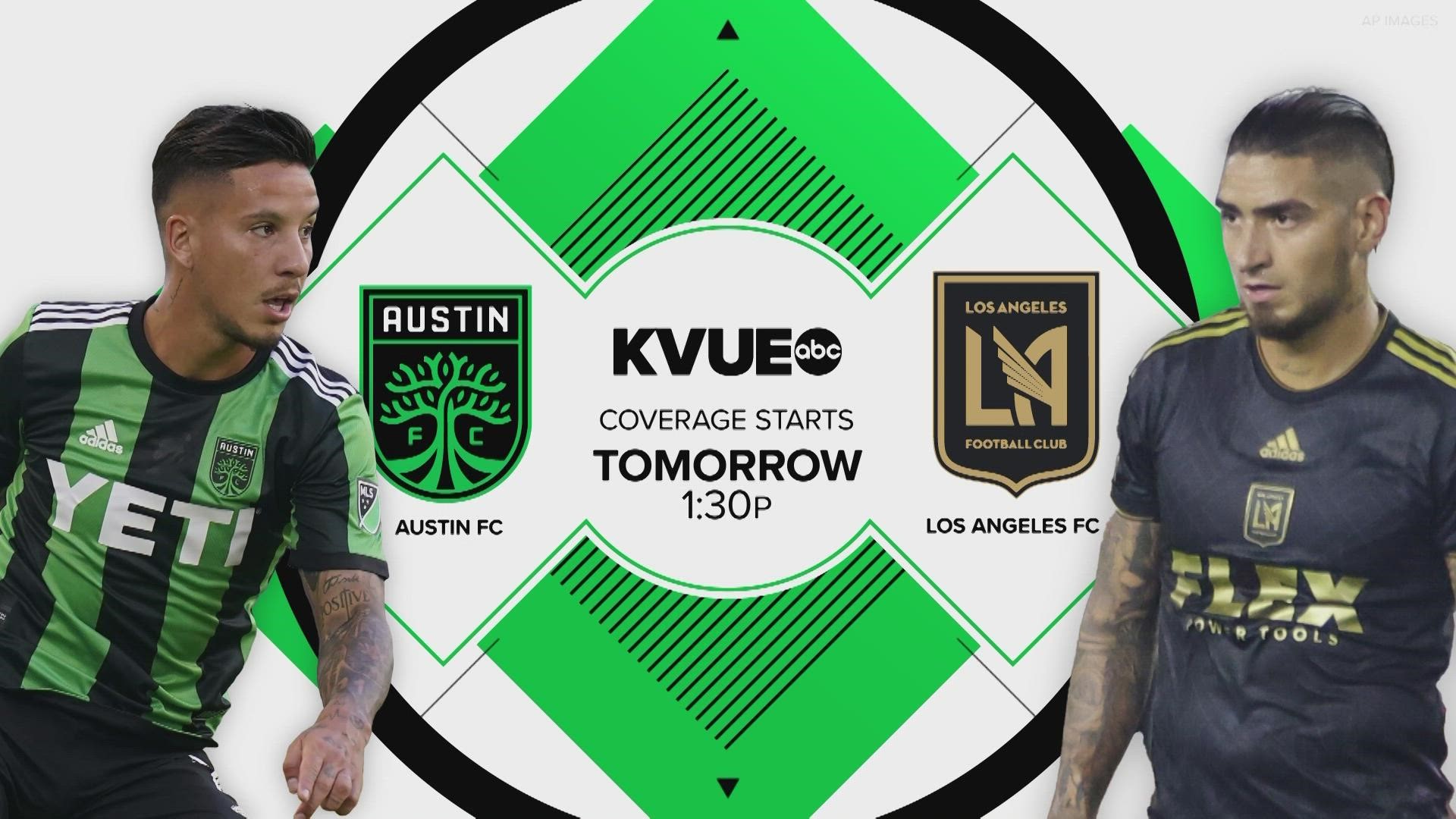 Tomorrow graphic for Austin FC KVUE coverage