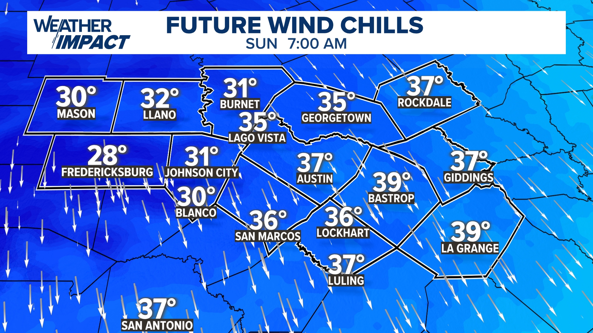 Austin forecast: Cold front brings severe weather threat through ...