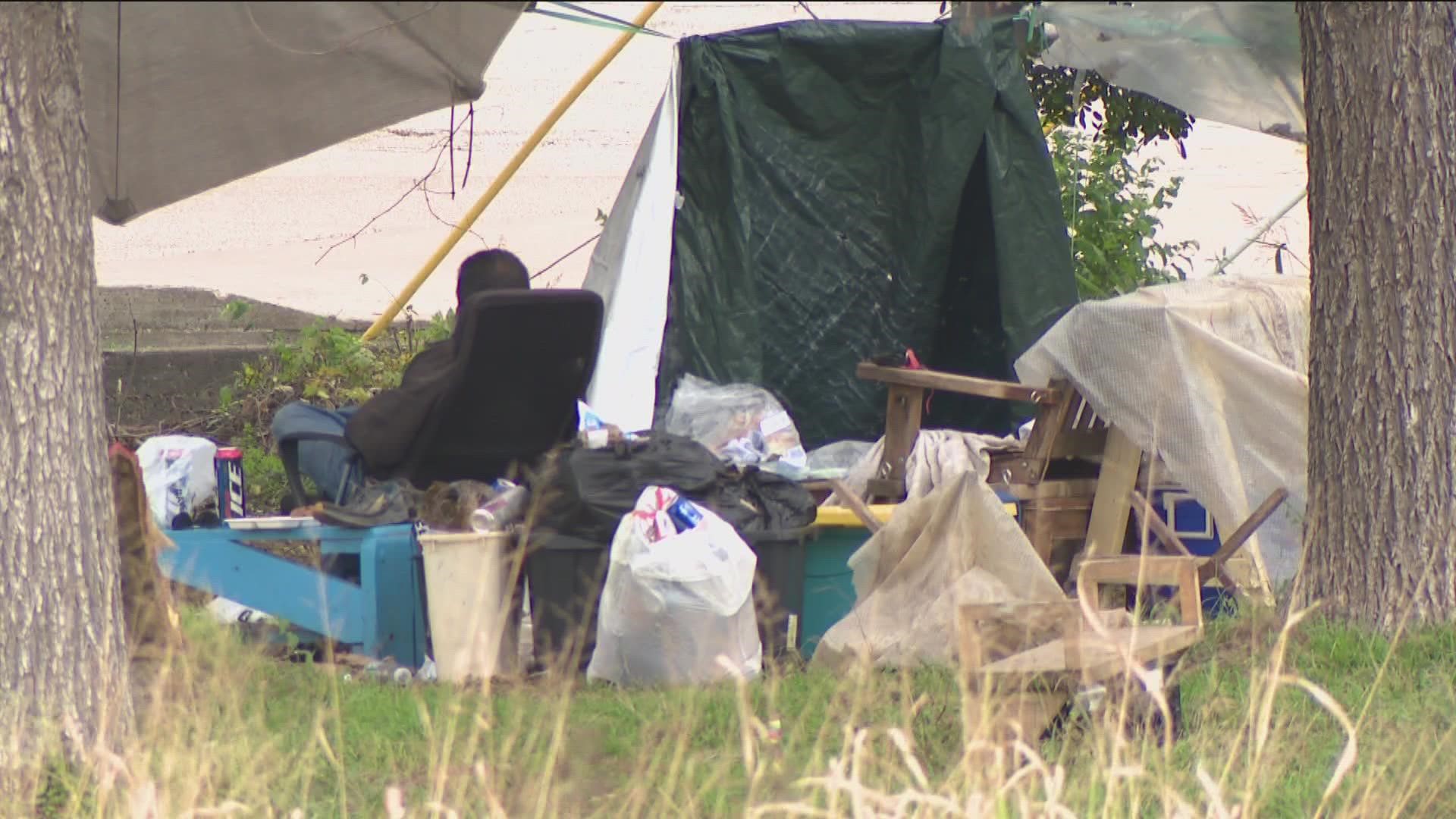 Residents in a South Austin neighborhood want the City to do something about a homeless camp near their homes. Neighbors say it is creating unsafe conditions.