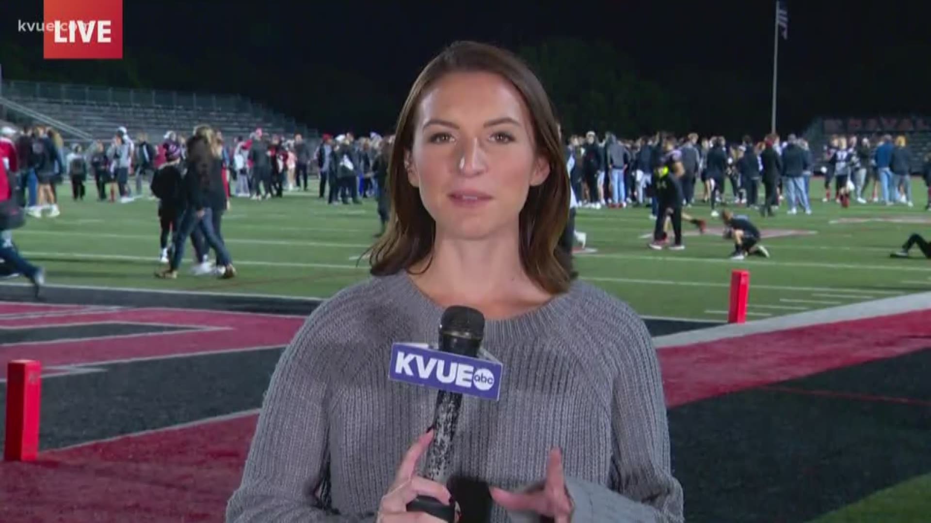 KVUE's Emily Giangreco spoke with Lake Travis High School head coach Hank Carter about the Cavaliers' one-point win over Westlake.