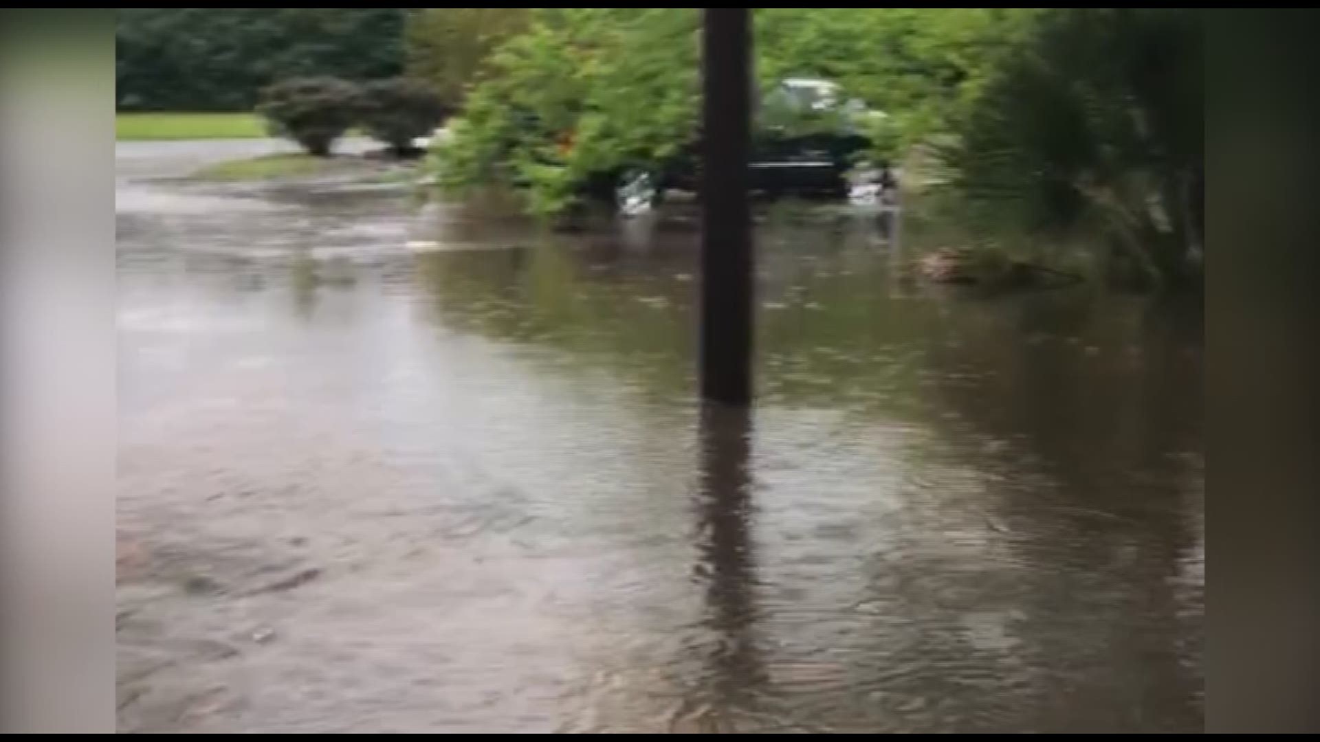 Videos taken by Taylor residents this past weekend show flooding following severe thunderstorms.