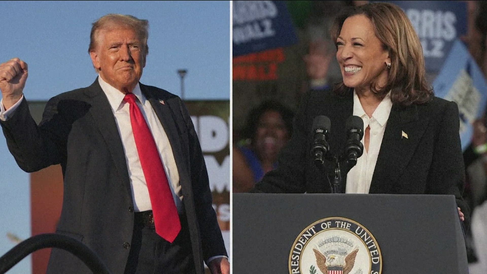 Harris will campaign in Houston, while Trump will be in Austin for an appearance on The Joe Rogan Experience podcast.