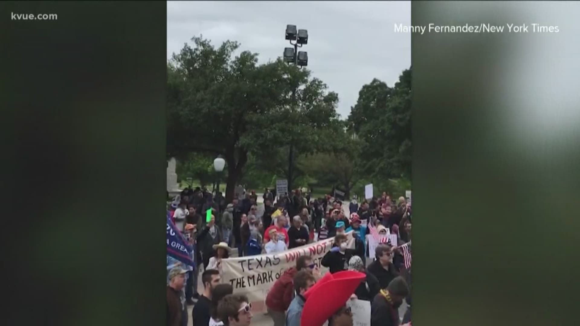 Just a day after the governor rolled out a plan to gradually get things back to normal in Texas, protesters say it's not soon enough.