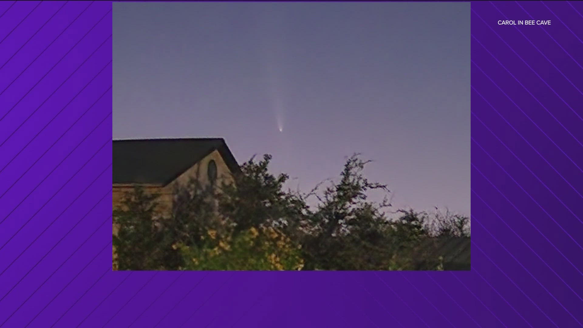 This specific comet is a rare, once-in-a-lifetime occurrence.