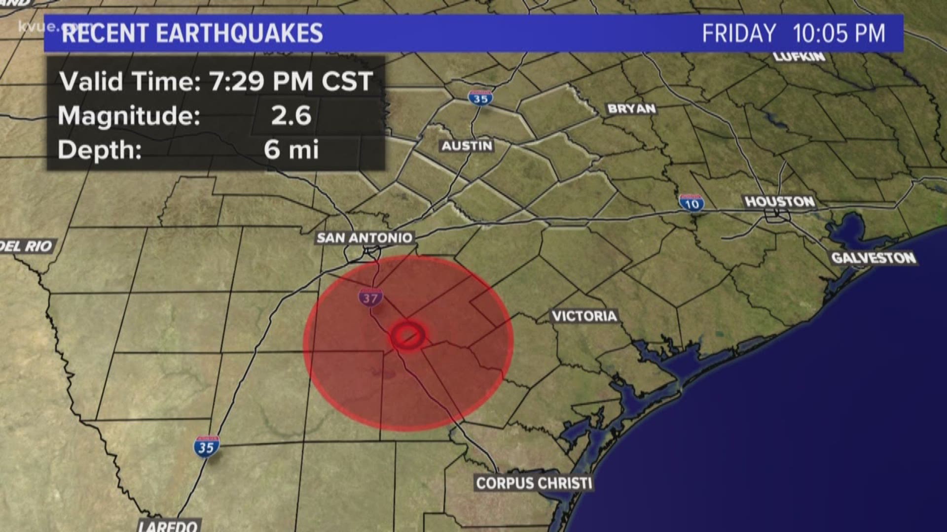 Weak earthquake reported in South Texas
