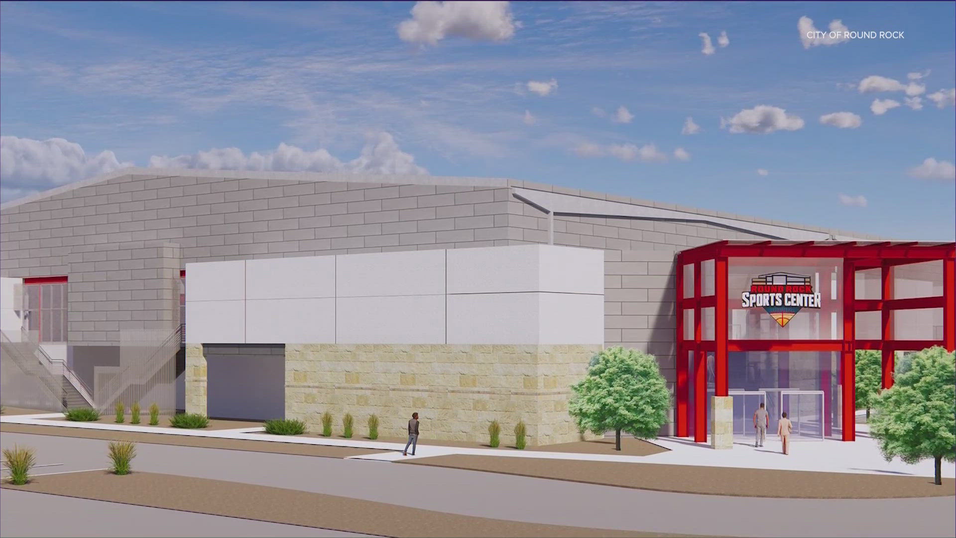Construction is underway to expand the city of Round Rock's Sports Center.