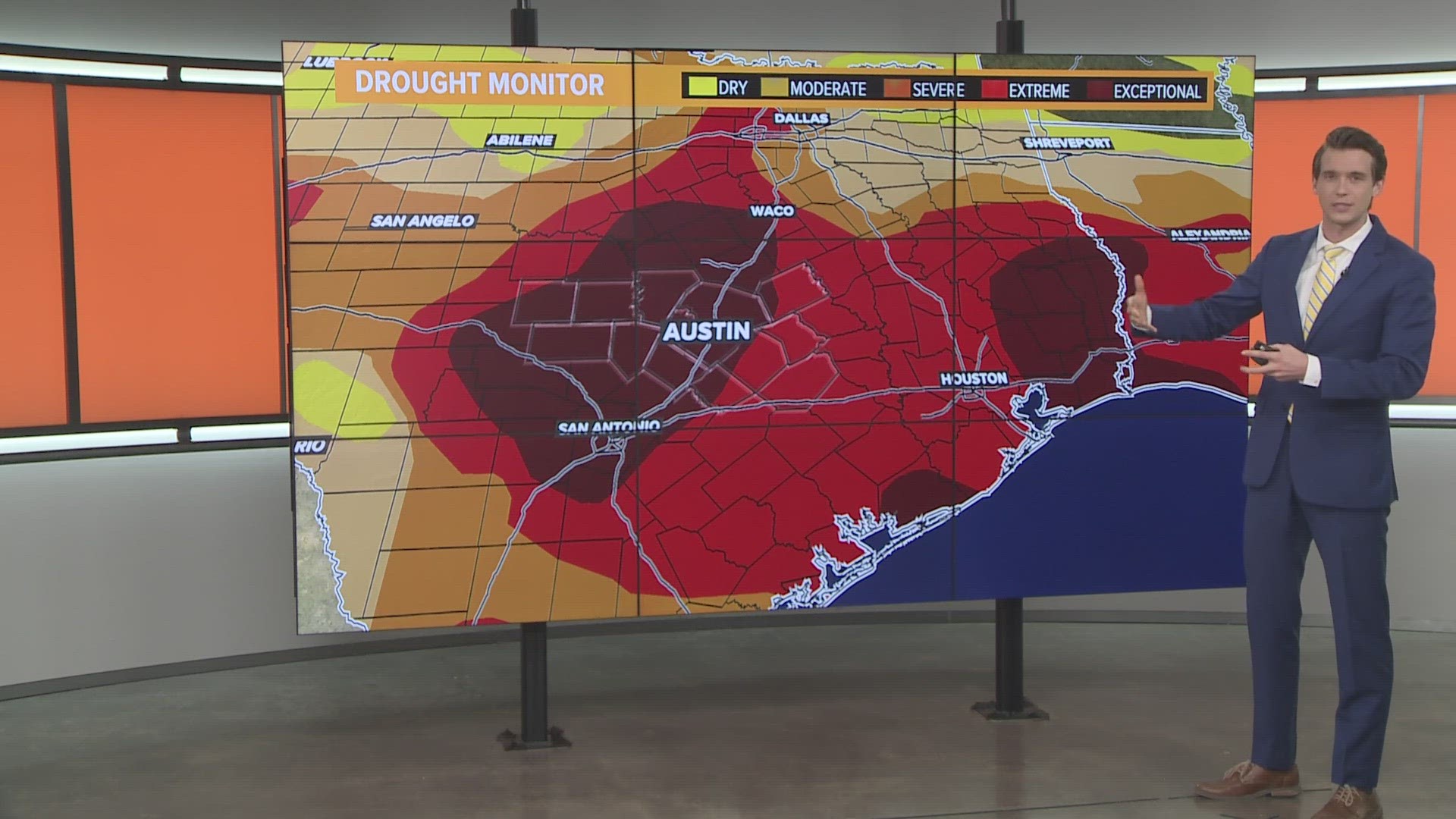 KVUE Meteorologist Shane Hinton has a breakdown of the latest drought monitor, released on Thursday, Aug. 24.