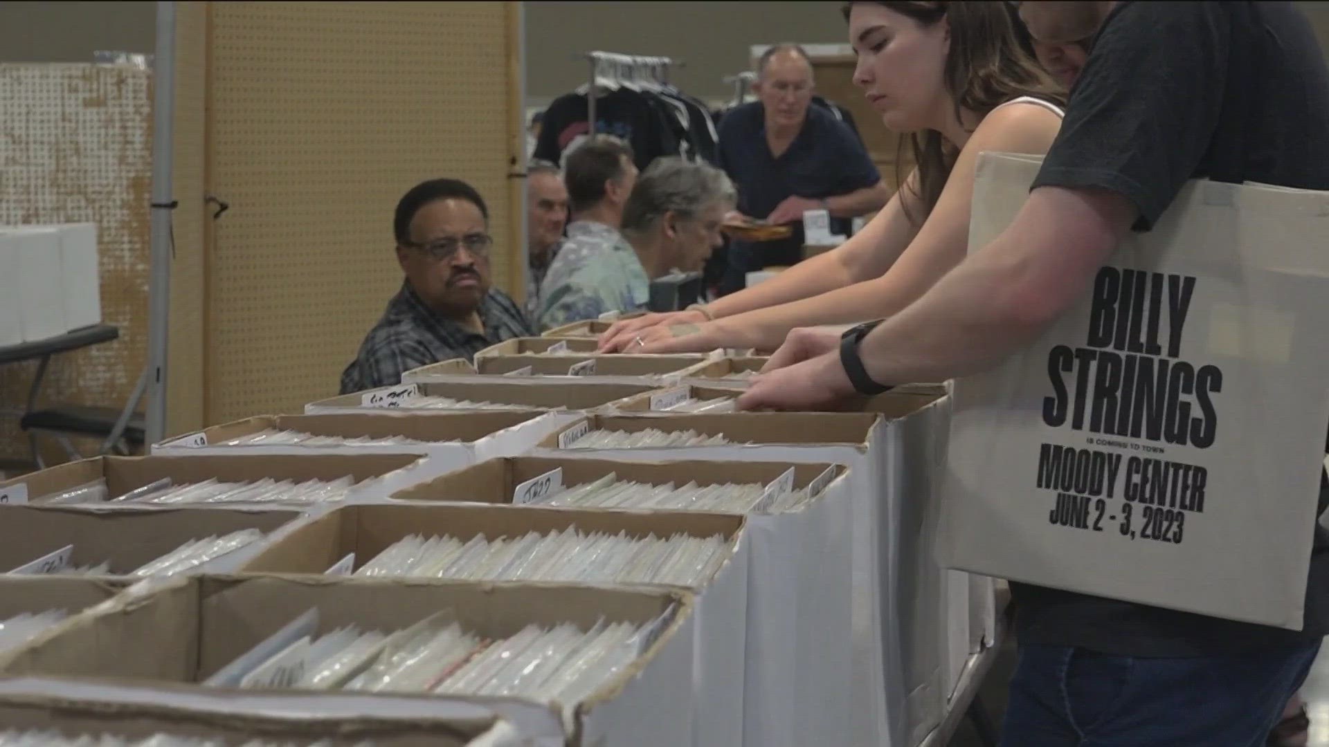 Music fans from all over the world flock to Austin to buy and sell records at the convention.