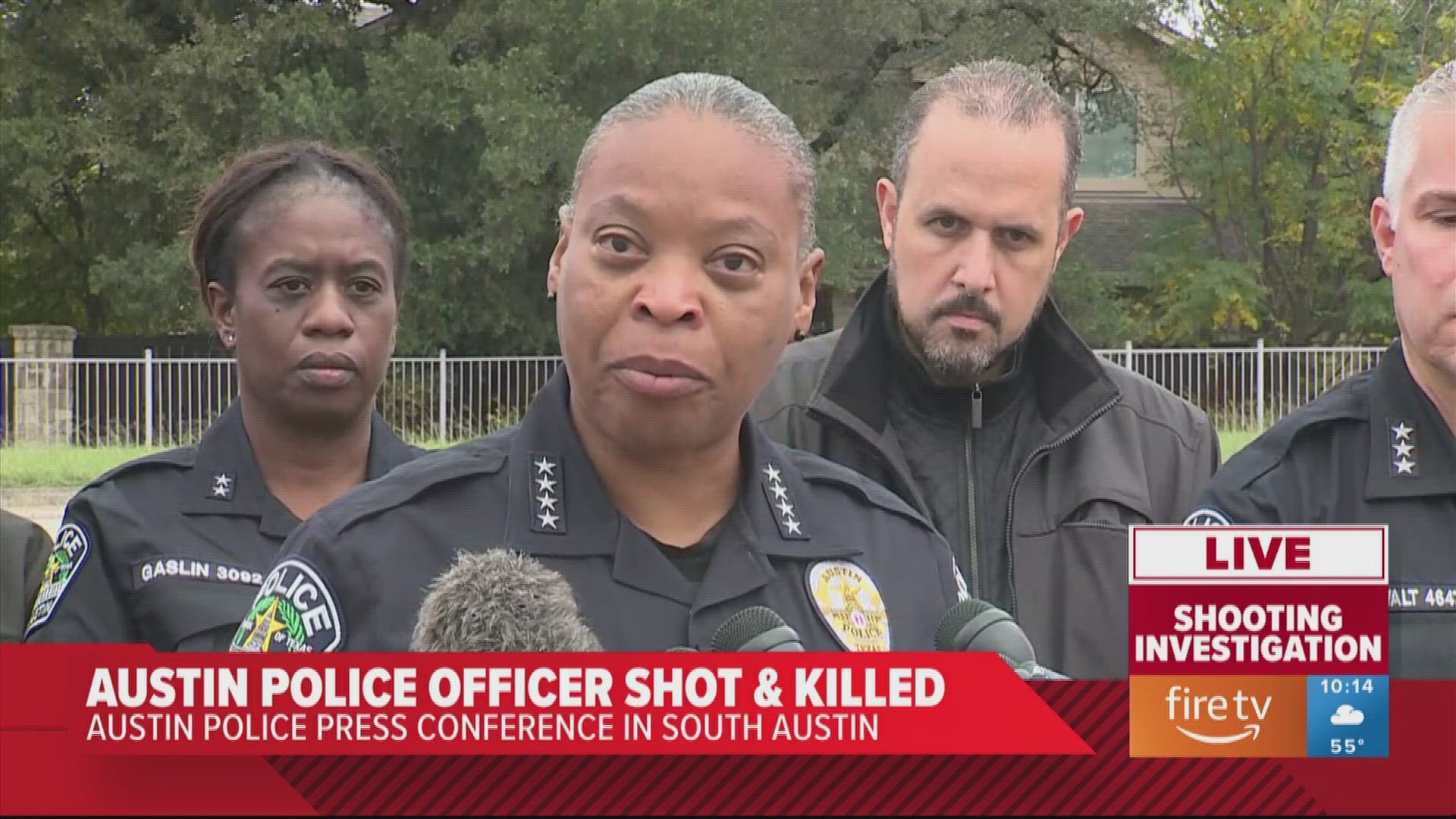 Austin Interim Police Chief Provides Update After 1 Officer Killed, 1 ...