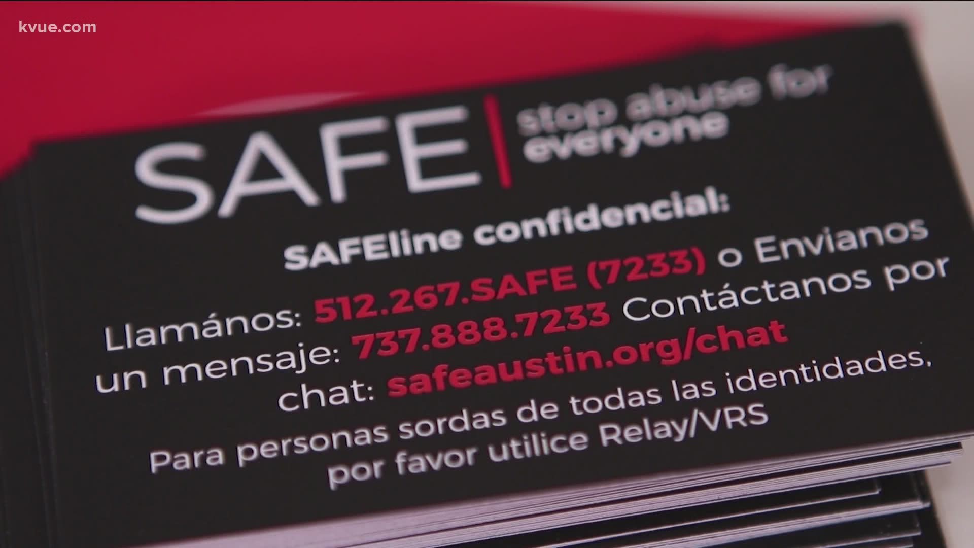 The SAFE Alliance has gotten more than 3,000 domestic violence calls, texts and chats in the Austin area since March.