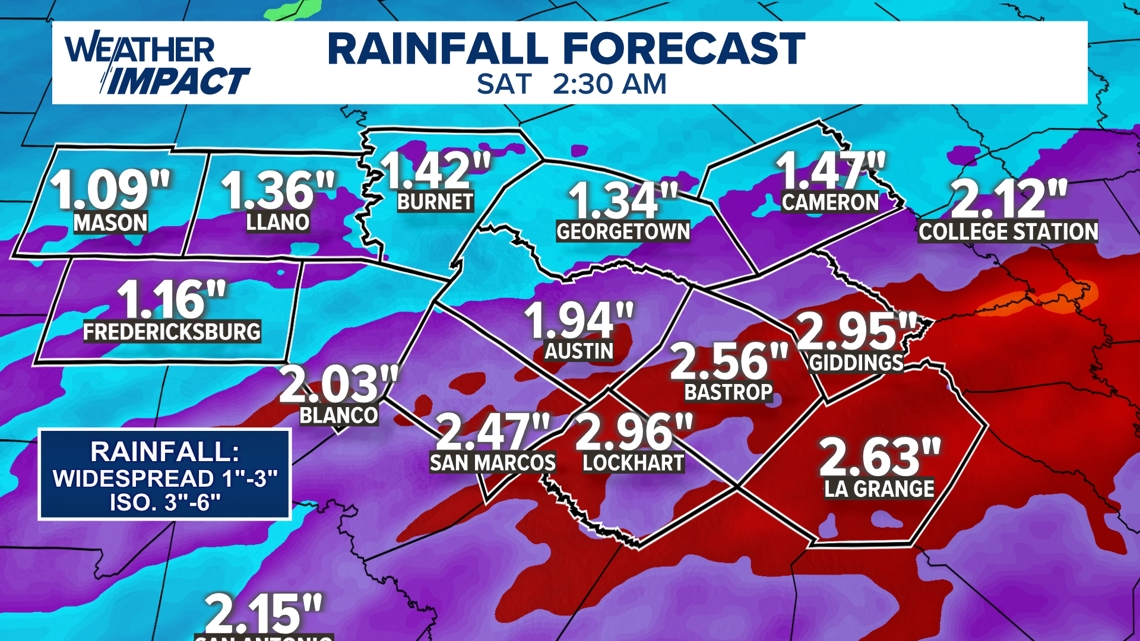 Flood Watch issued for Central Texas; multiple rounds of rain likely ...