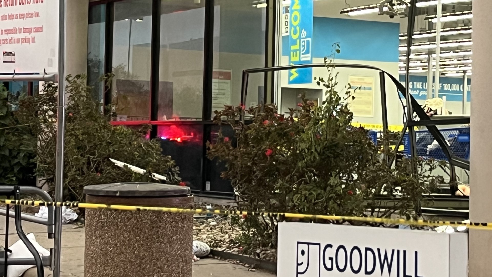 Two injured after vehicle slams into Goodwill in South Austin