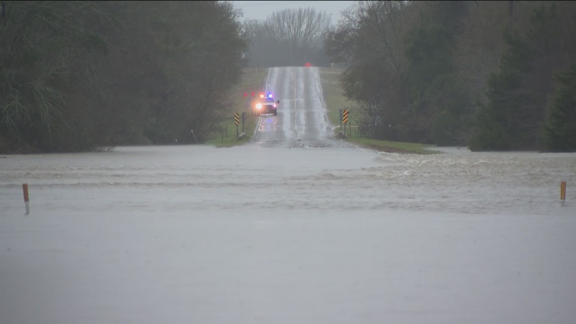 Wednesday's severe weather resulted in major flooding in areas east of Austin.