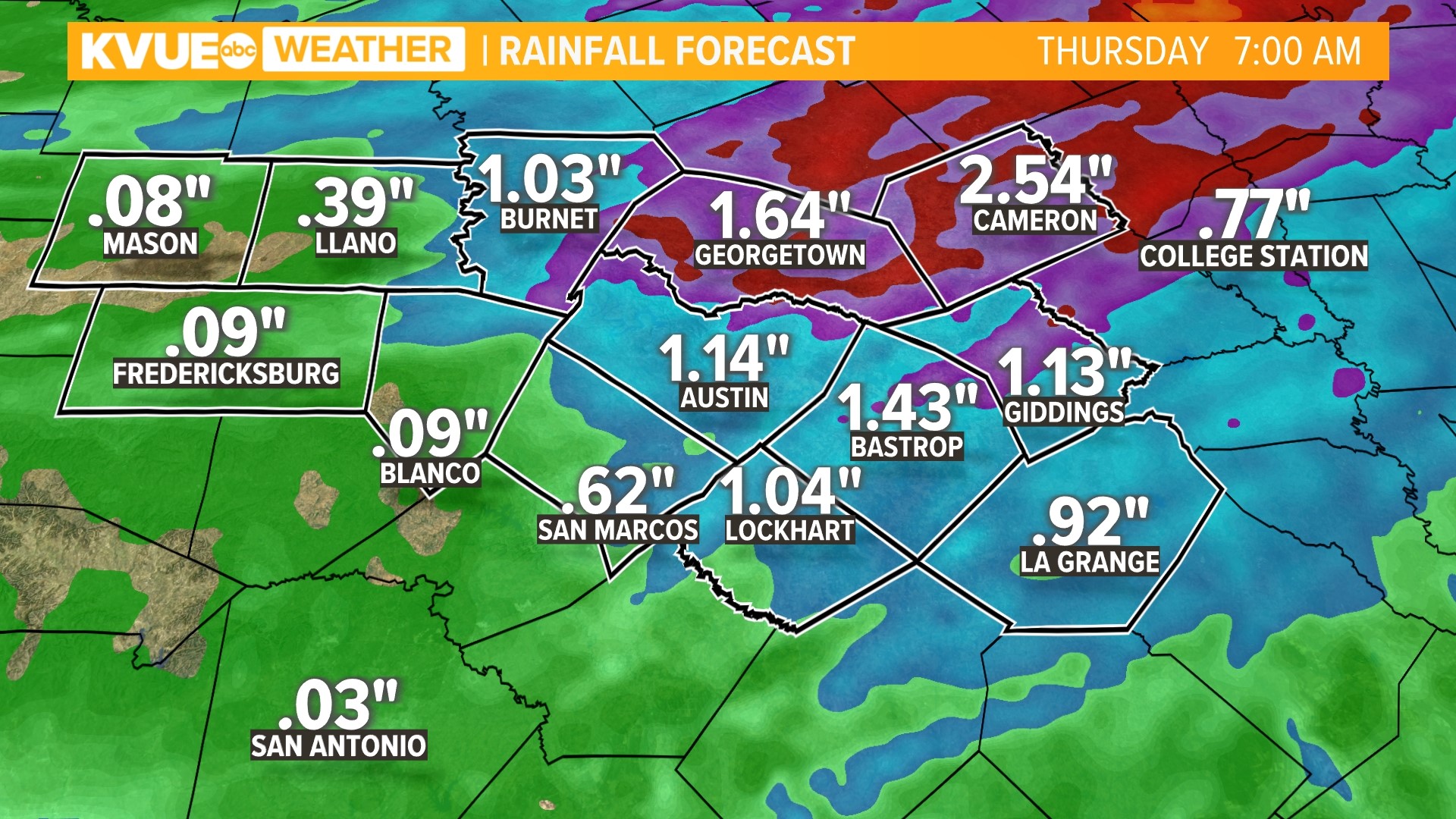 Central Texas strong storms with potential for hail | kvue.com