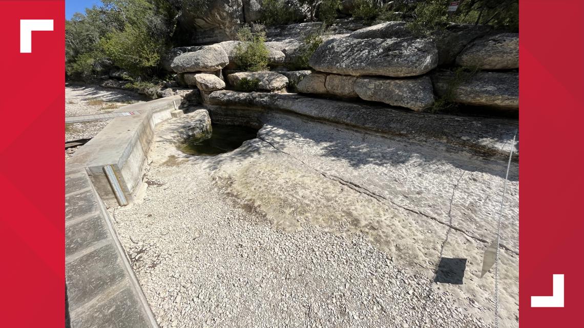 PHOTOS Dry conditions at Jacob's Well