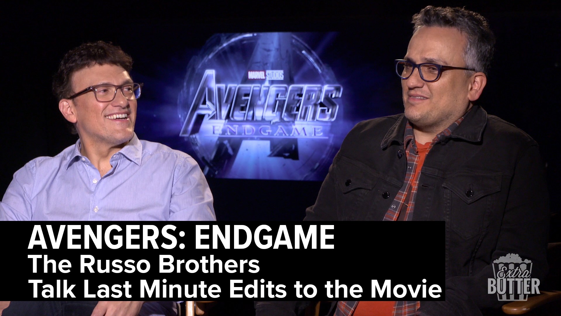 Anthony and Joe Russo sit down to talk about 'Avengers: Endgame' just hours after making the final edit to the movie. Don't worry, they #DontSpoilTheEndgame for fans. The directing pair talk about rushing to finish the movie and working together as brothers. They also tell Mark S. Allen about their next project with Tom Holland, who they just directed as Spider-Man. Interview arranged by Walt Disney Studios Motion Pictures.