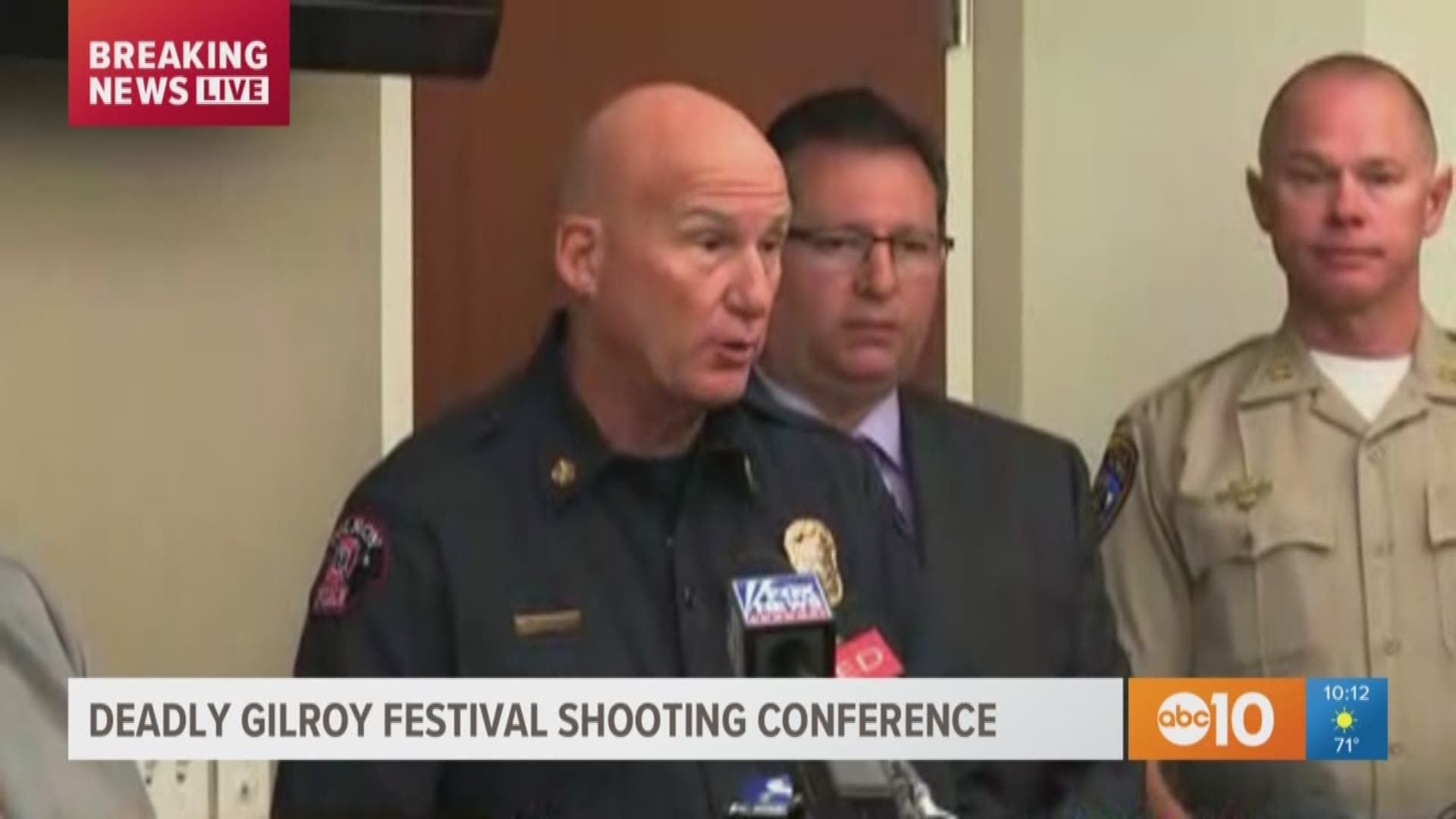 Police and city officials held a press conference with the latest information on the Gilroy Garlic Festival shooting.