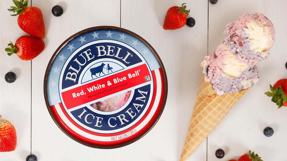 Red, White & Blue Bell ice cream makes its return for America's 250th anniversary