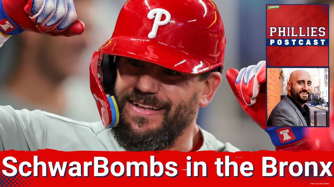 PHILLIES POSTCAST: SCHWARBOMBIN' IN THE BRONX!! Philadelphia Phillies beat the New York Yankees 12-5 | kvue.com