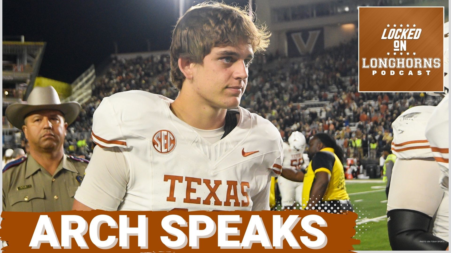 Texas Longhorns QB Arch Manning was made available to the media for the first time this spring. What did the #Longhorns' new quarterback have to say? We got you!