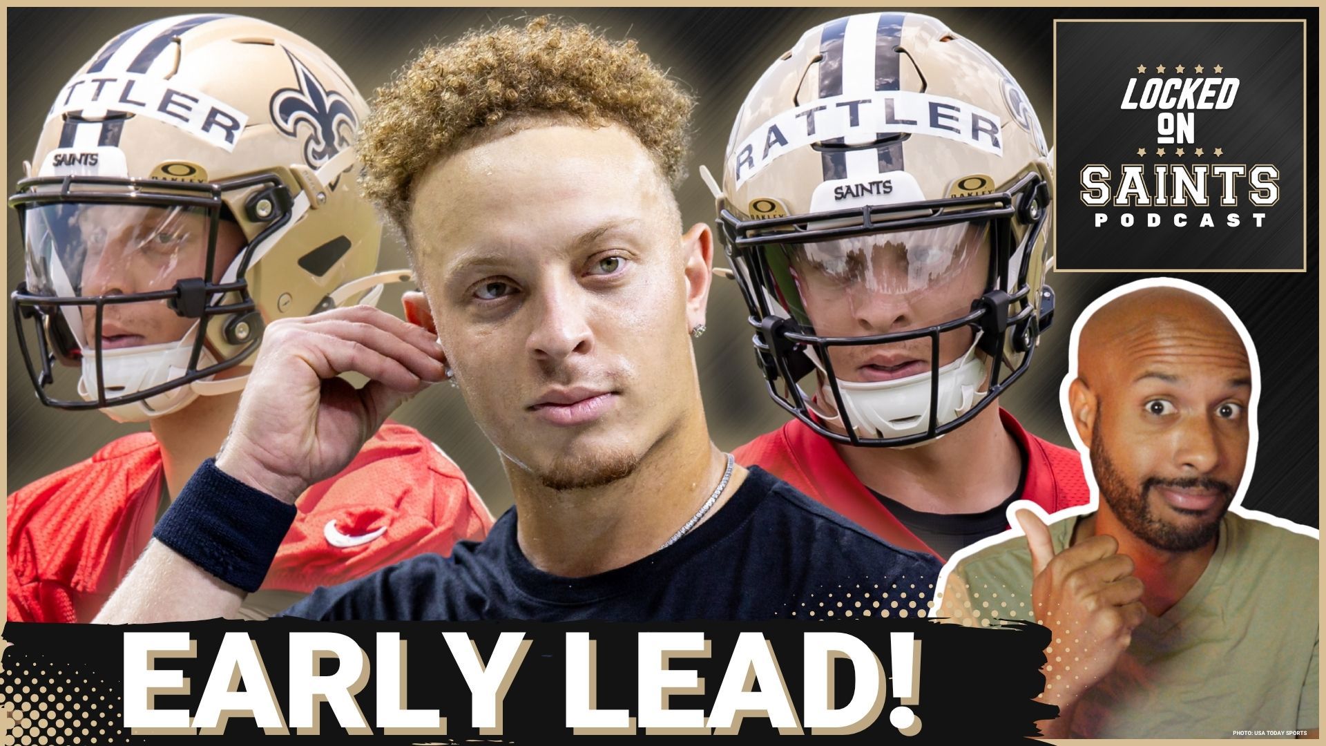 Spencer Rattler takes an early lead in the New Orleans Saints quarterback battle.