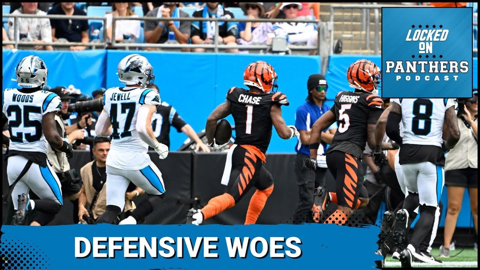 Carolina Panthers fall short, 34-24, against the previously winless Cincinnati Bengals.