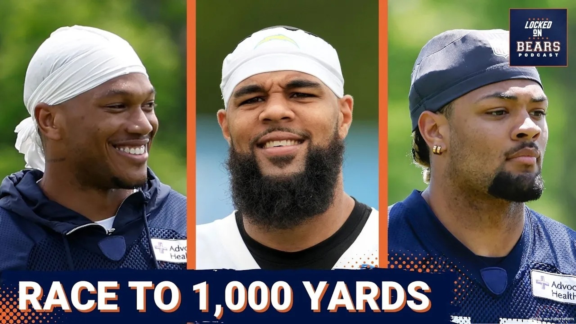 Keenan Allen, DJ Moore and Rome Odunze are all capable of reaching 1,000 yards for the Chicago Bears.