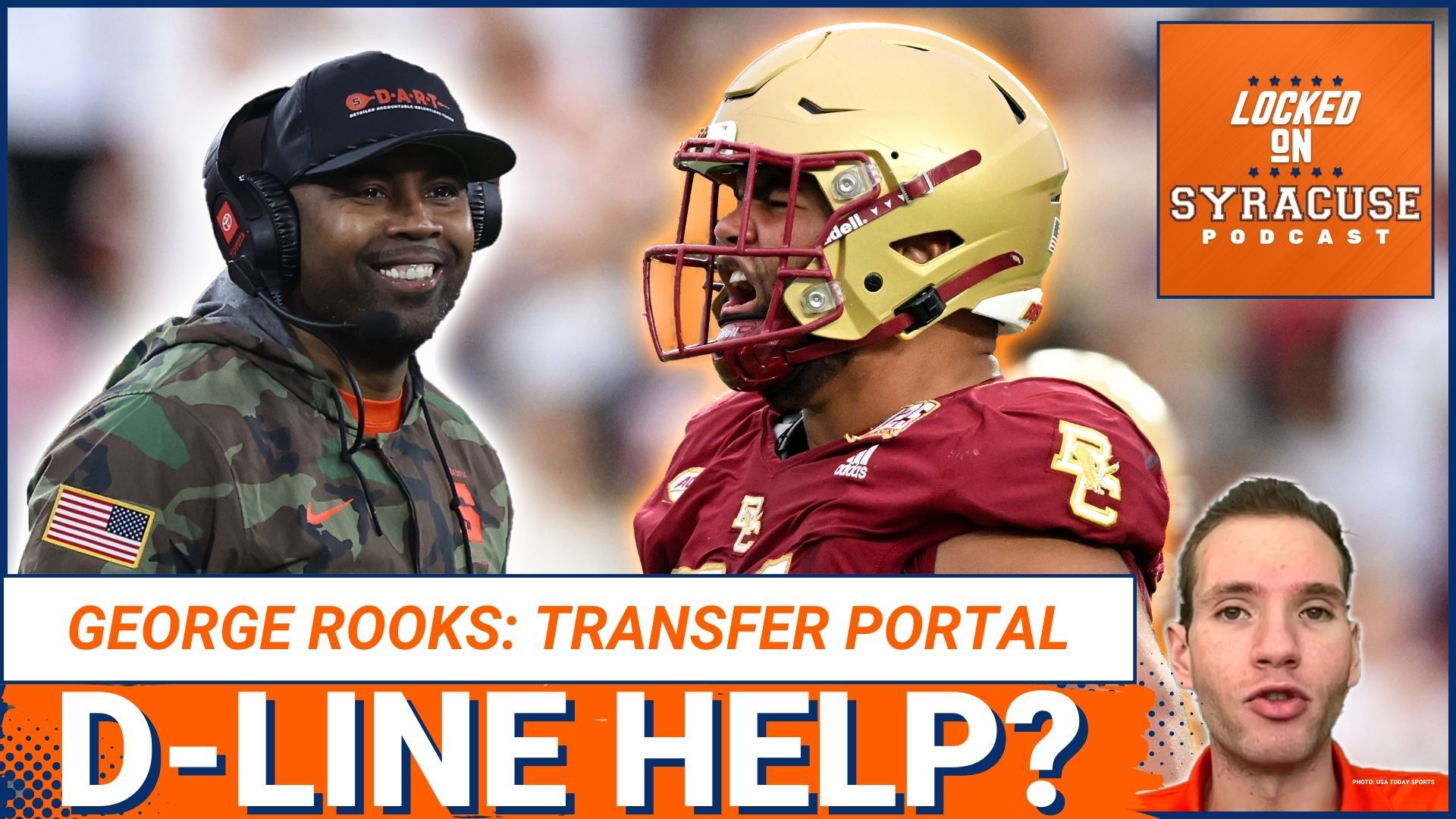 Syracuse Orange Football added former Boston College Eagles Defensive Tackle George Rooks in the transfer portal. Jackson Holzer reacts.