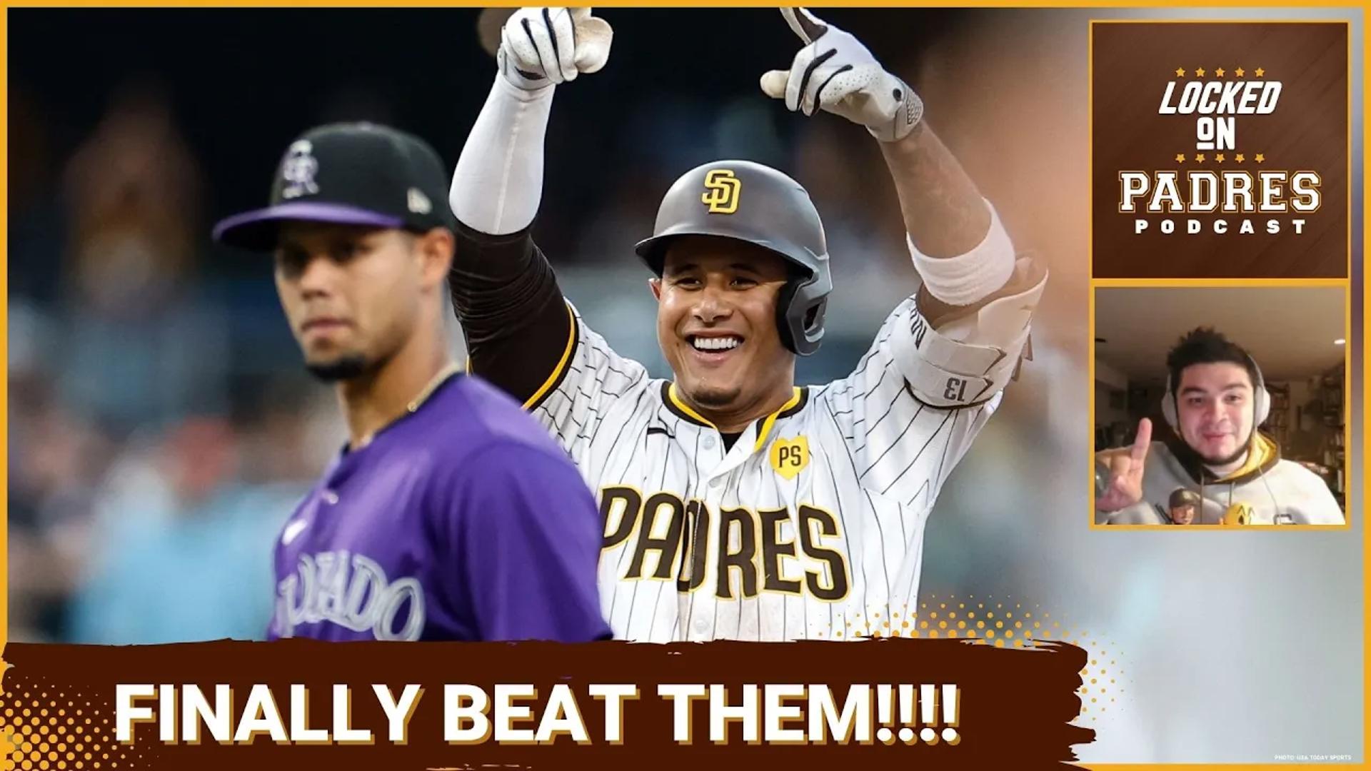 On today's show, Javier is recapping the Padres FINALLY winning and not disappointing against those little miscreant Colorado Rockies!