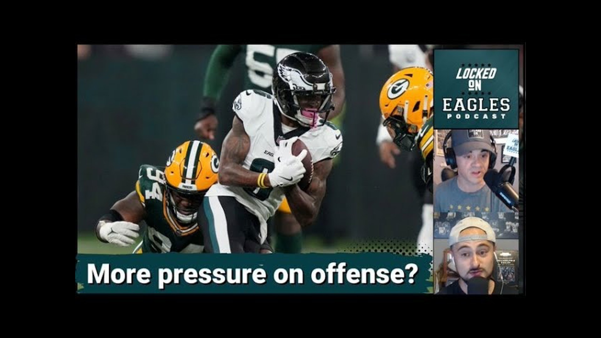 Is there more pressure on the Philadelphia Eagles offense or defense this week against Atlanta?