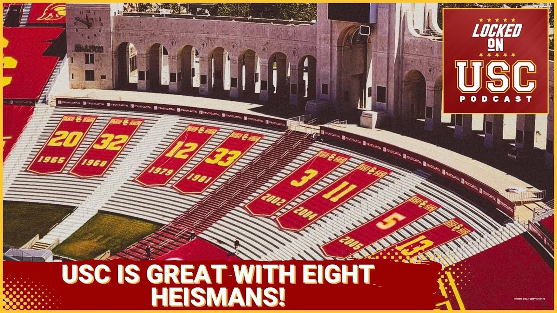 Reggie Bush got his Heisman Trophy back which means USC got its 8th Heisman Trophy returned to Heritage Hall.