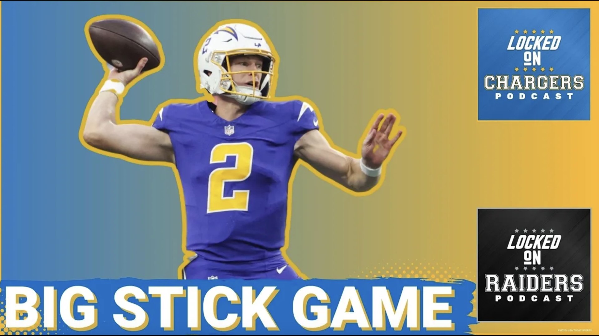 It's Easton Stick time for the Chargers, and he gets his first start against the hated Raiders. Las Vegas Coach Antonio Pearce is trying to prove he should stay