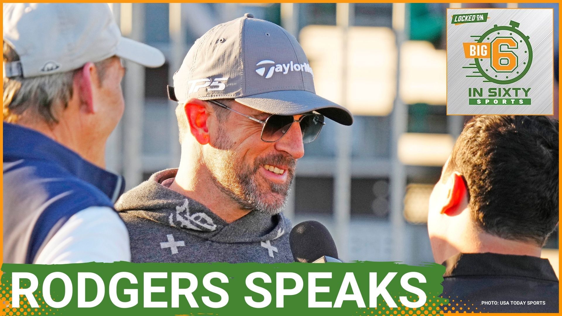 Aaron Rodgers talks about his next team and the Jets while the NBA prepares for the first round of the playoffs. The Bills bring back Tre'Davious White.