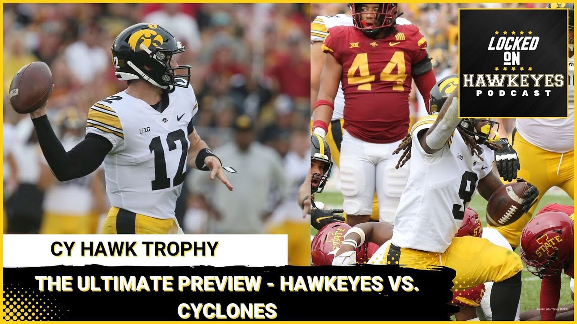 Get ready for the ultimate preview of the Cy-Hawk Trophy matchup on the Locked On Hawkeyes Podcast with Trent Condon!