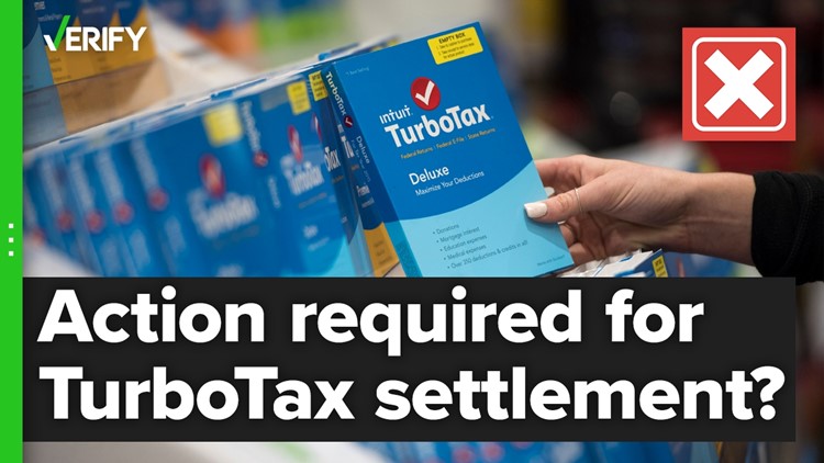 No action needed to get check from TurboTax settlement