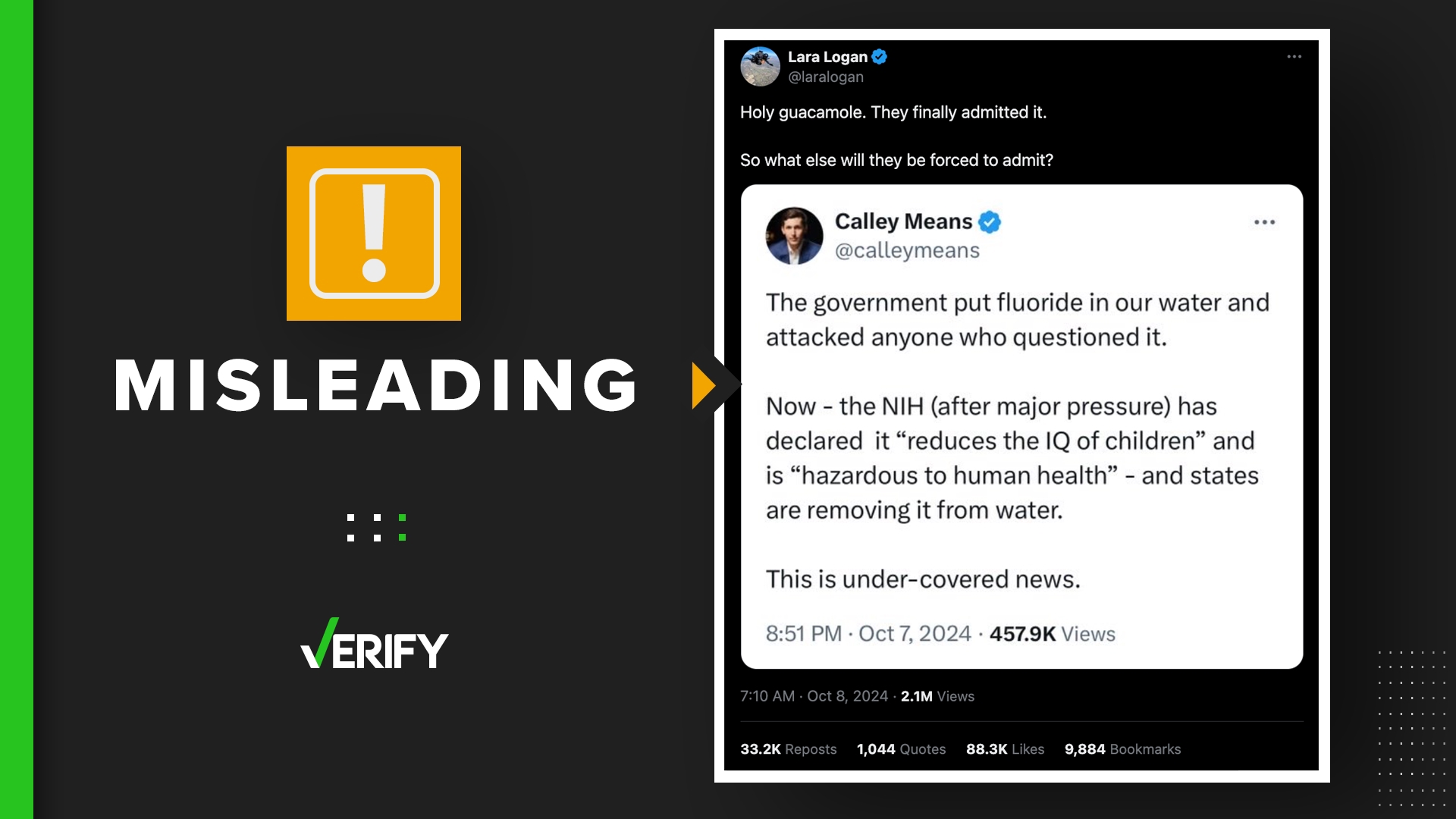 Claims online are suggesting the Trump administration could remove fluoride from our drinking water when the president-elect takes office in January.