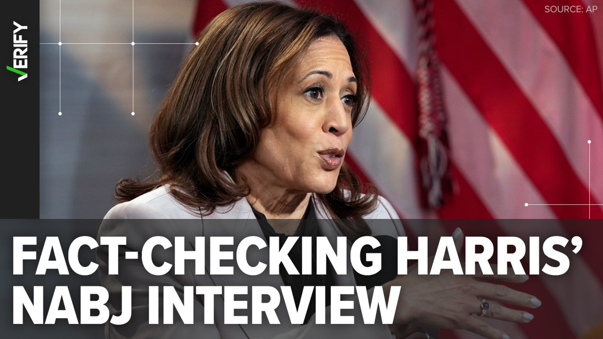 Harris spoke with the National Association of Black Journalists on Tuesday to answer questions about her campaign. We VERIFY a couple of claims from the interview.