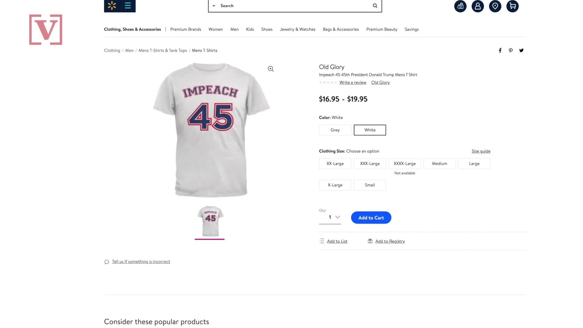 Brewing outrage sparking the hashtag #BoycottWalmart when shoppers discovered the superstore is selling 'Impeach 45' clothing on its online marketplace. Nathan Rousseau Smith has the story.