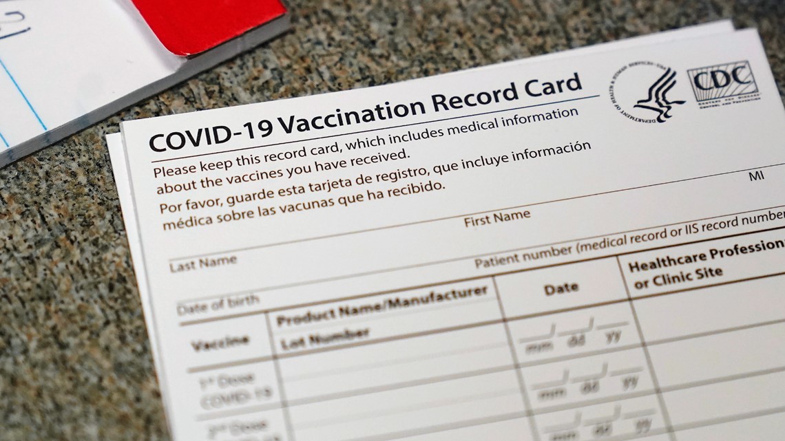 Here is how you can get a replacement COVID-19 vaccination card | kvue.com