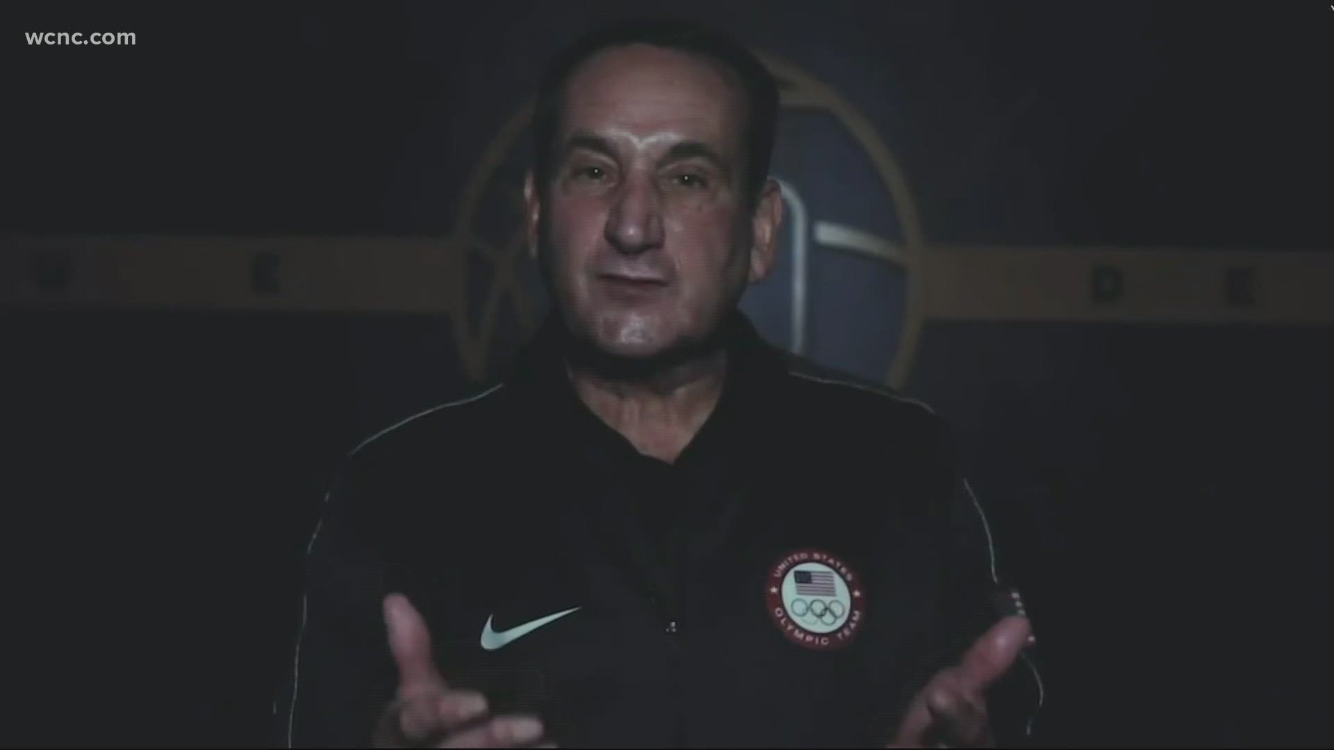 The coach posted a video to his Twitter account.