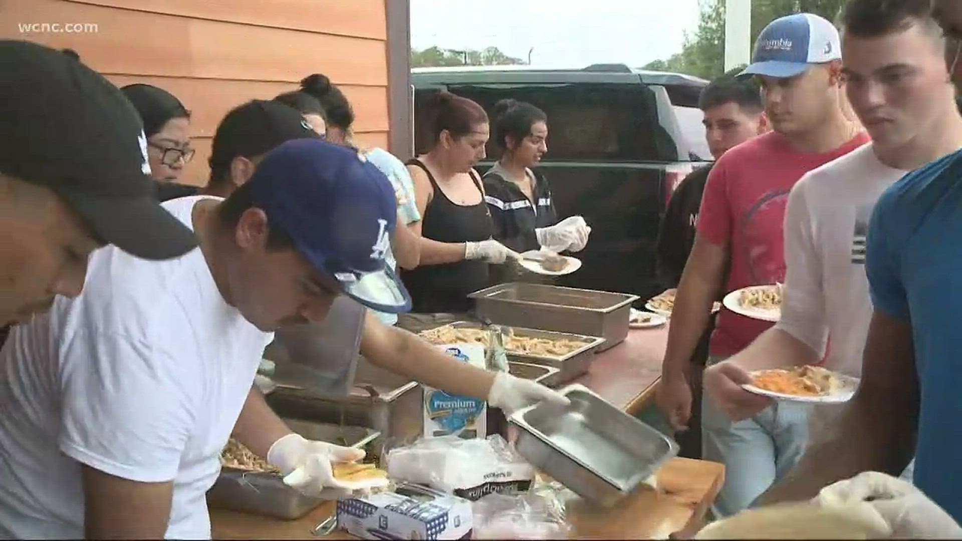 Even though they've lost power, employees at La Casa Del Patron in New Bern are serving hot meals to community members affected by Florence.