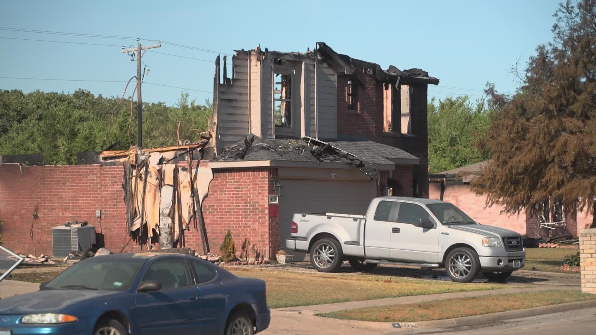 At least 26 homes were damaged or destroyed. Residents have been trying to find was is salvageable.