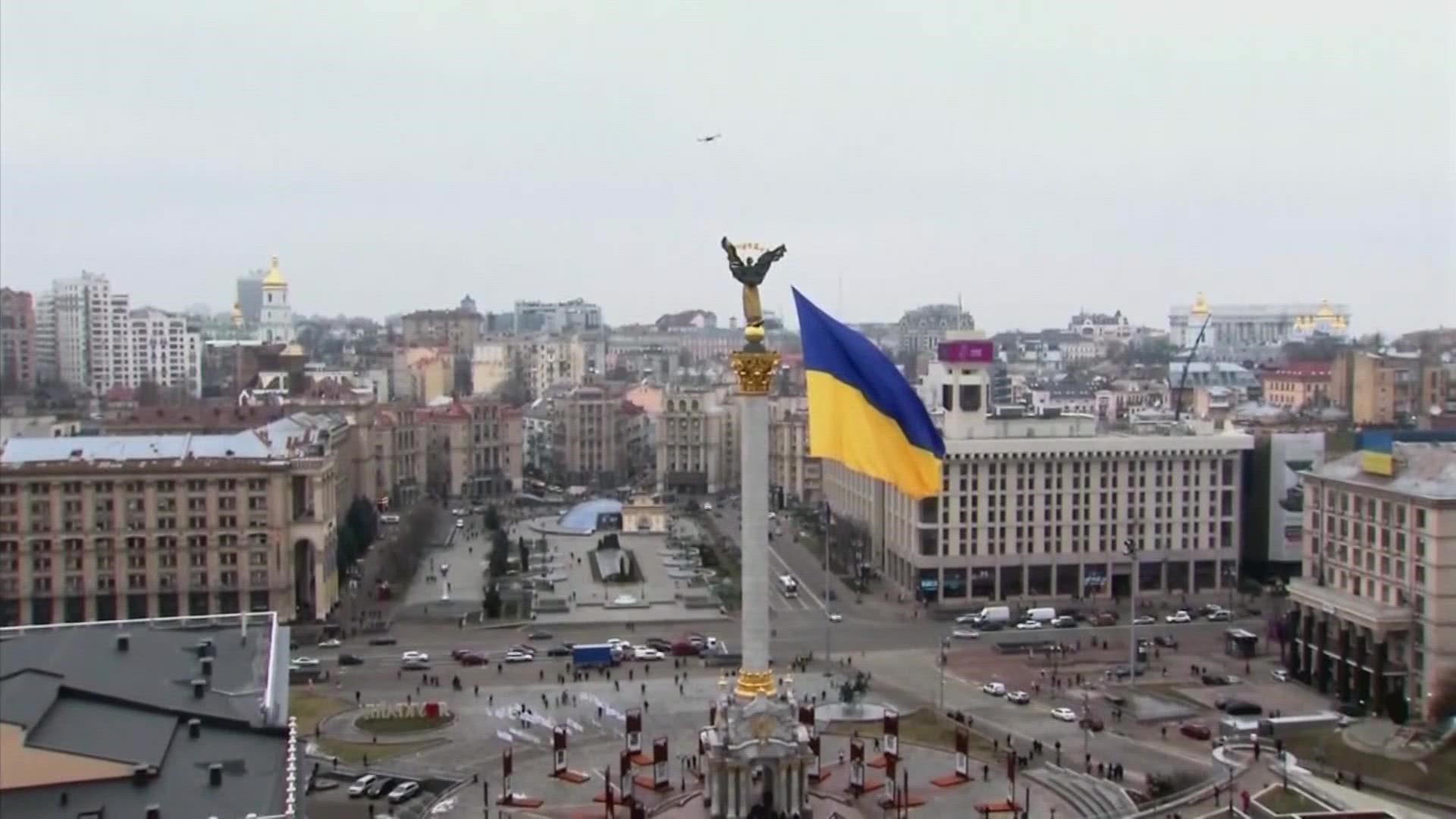 Tom Sanchez, of Irving, Texas, has felt the concern in Kyiv change in the past couple days.