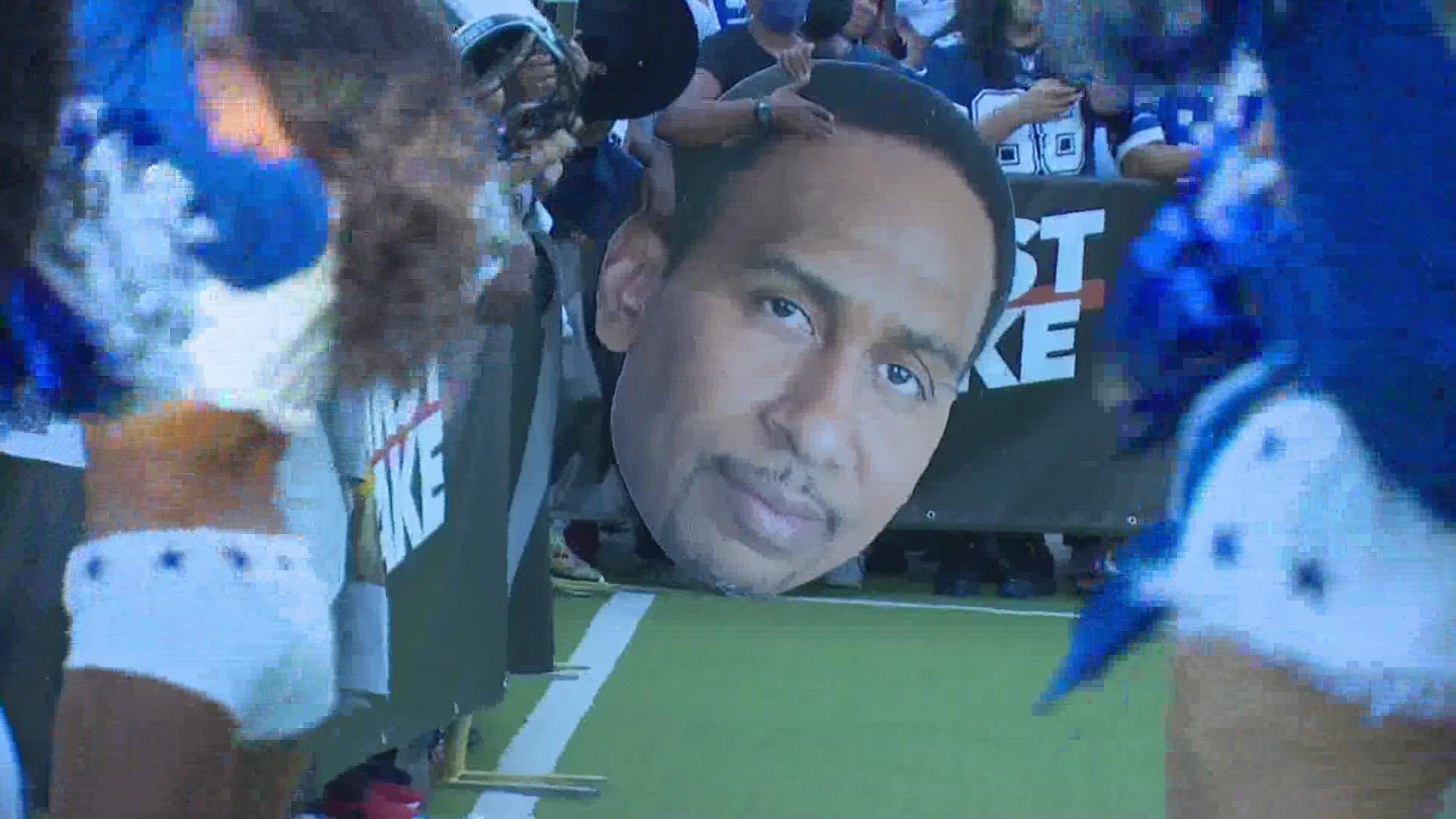 The #1 Cowboys hater Stephen A. Smith did not get a warm Texas welcome at The Star in Frisco Thursday.