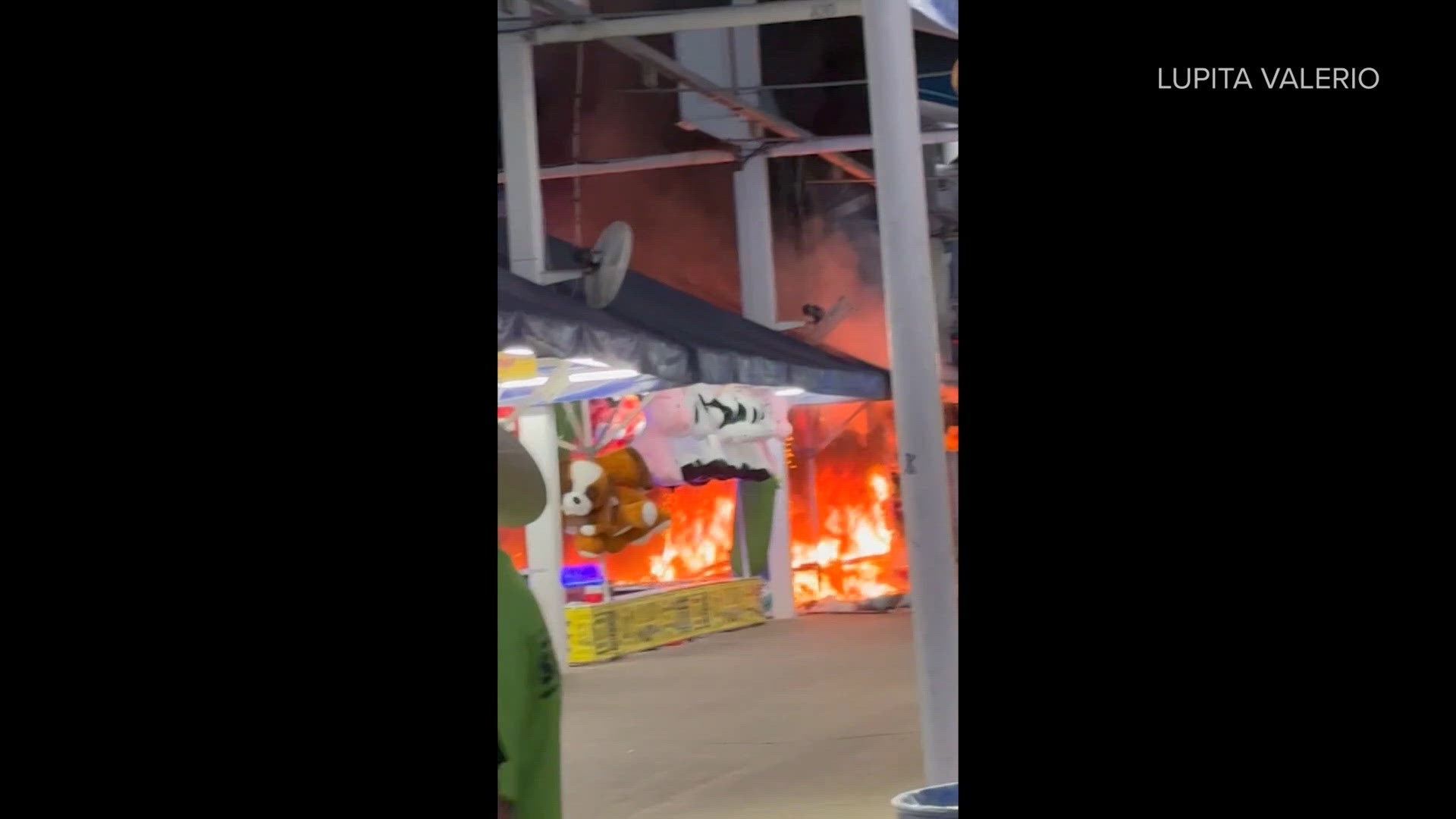 Fire Stand Example Firefighters quickly put out fire on the Midway at the State Fair of ...