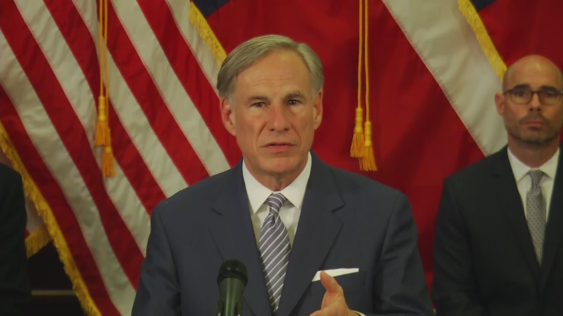 Gov. Greg Abbott says we must be guided by data and doctors, and put health and safety first as the state economy gets restarted.