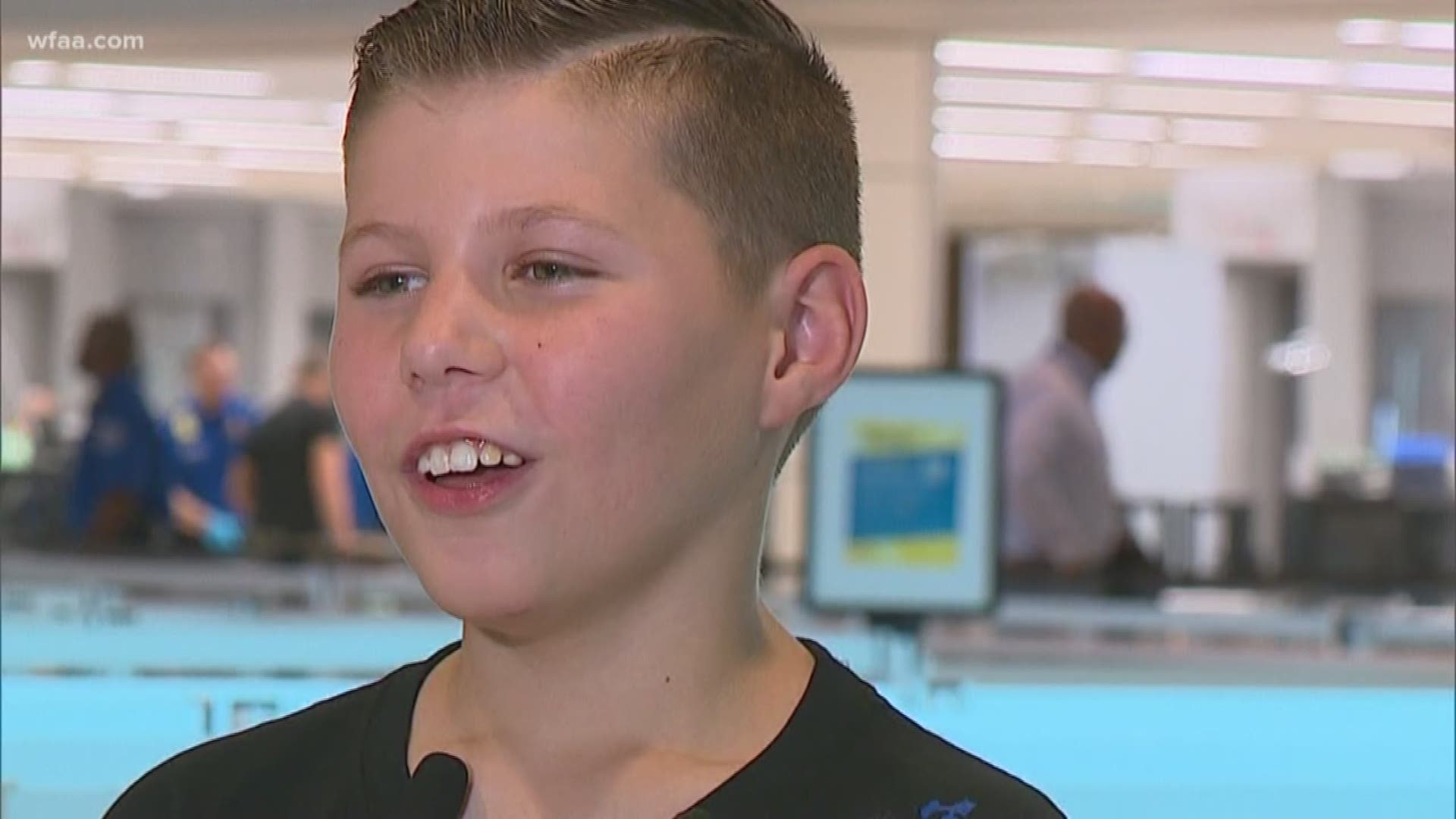 Boy surprised with trip to Cowboys training camp