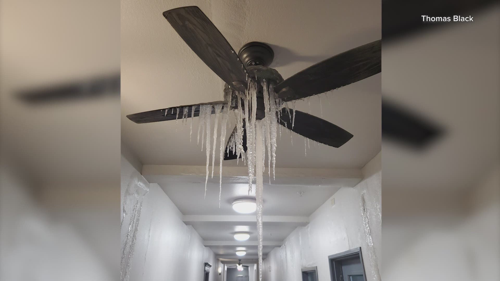 Photo of ice-covered ceiling fan goes viral during Texas winter storm. eSports mogul and Texas native Mike Rufail took notice and has pledged to offer help.