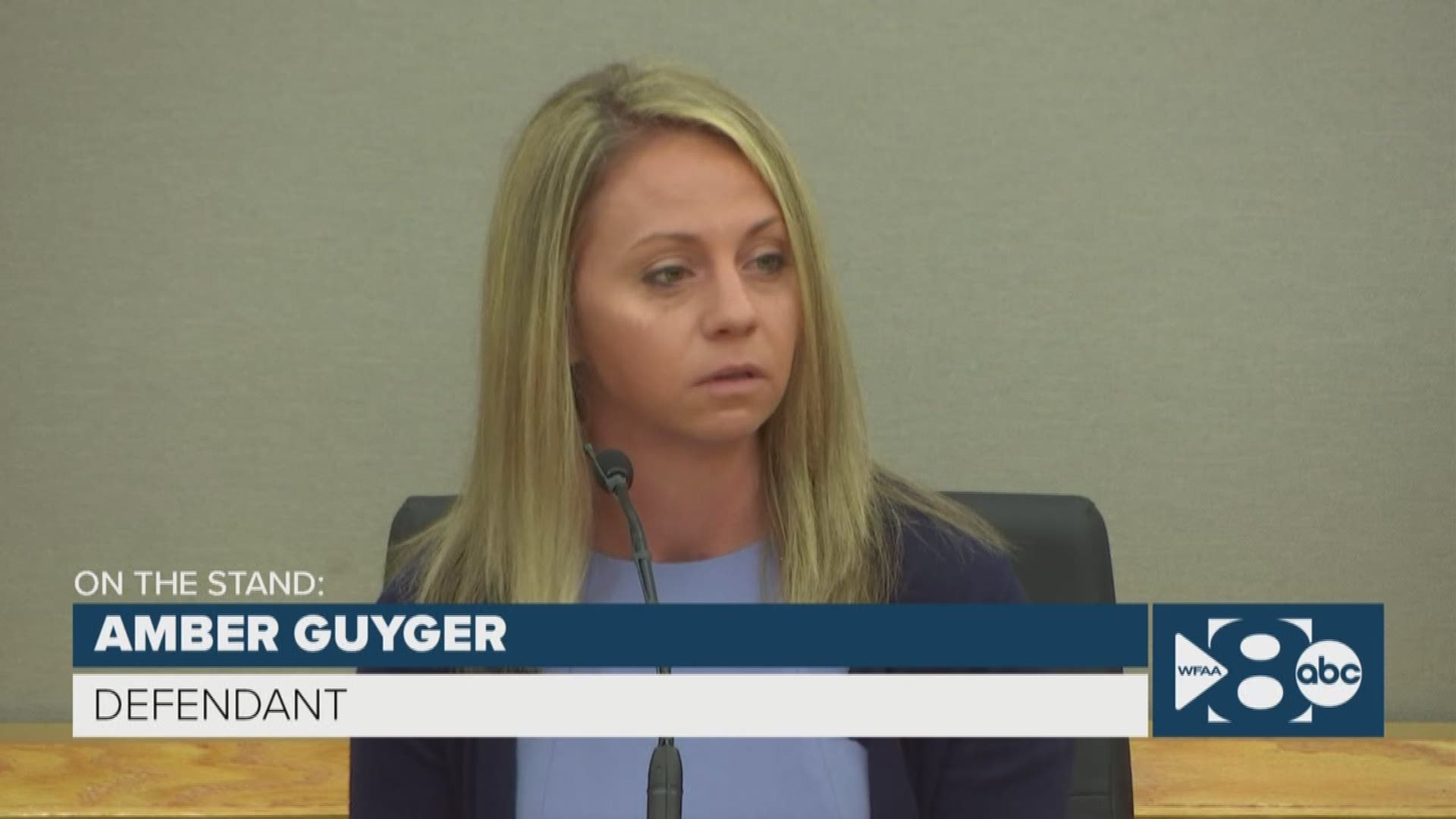 Amber Guyger took the witness stand to testify in her defense.