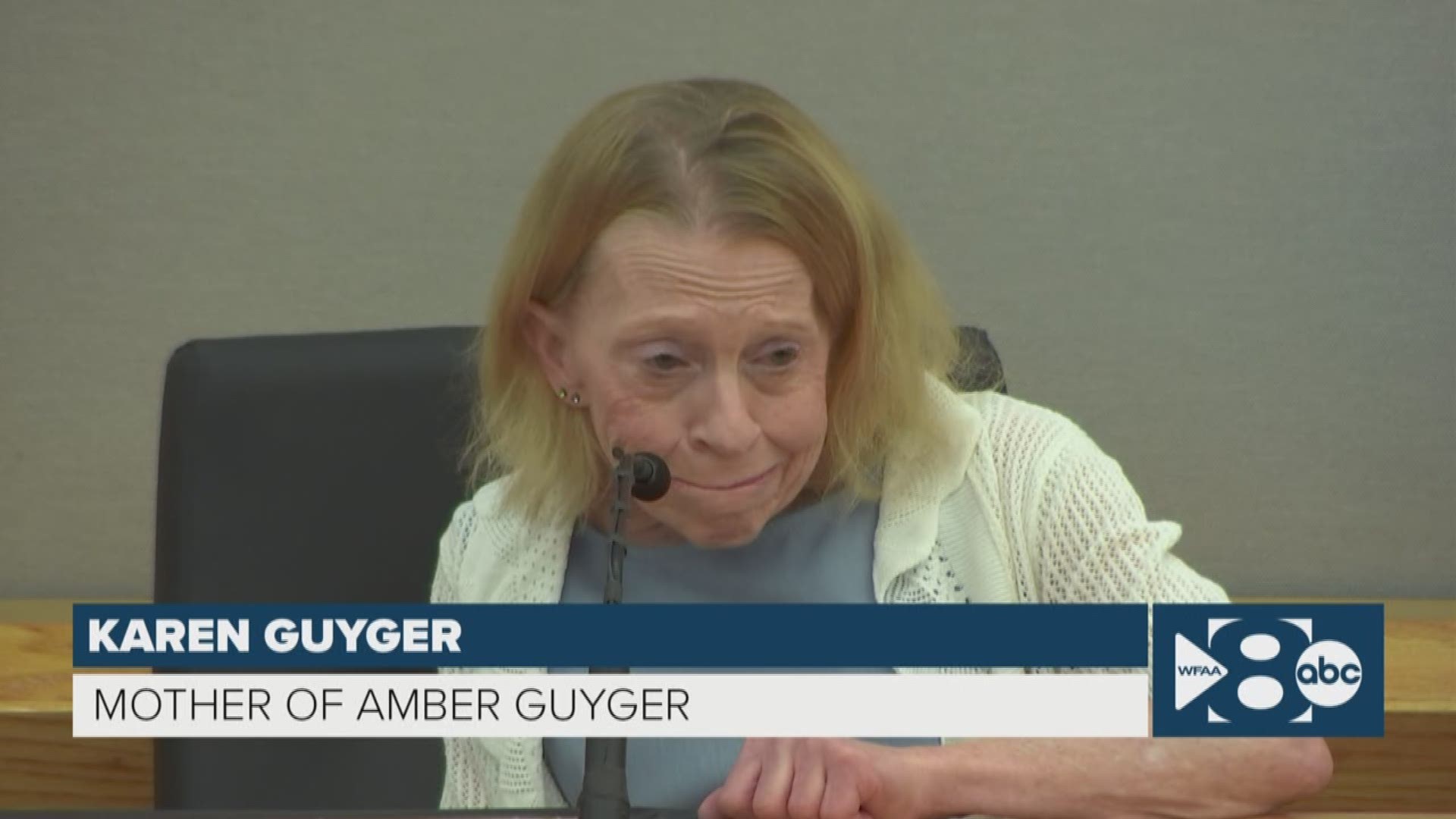 Karen Guyger, Amber Guyger's mother, took the stand Wednesday to testify during the punishment phase of the trial.